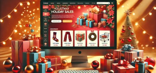 Festive e-commerce website optimized for holiday shopping.