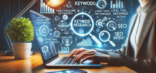 Digital marketer analyzing keyword metrics with tools