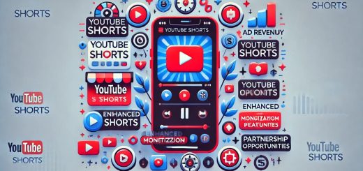 Illustration depicting YouTube's new ad formats and creator partnerships for Shorts monetization.